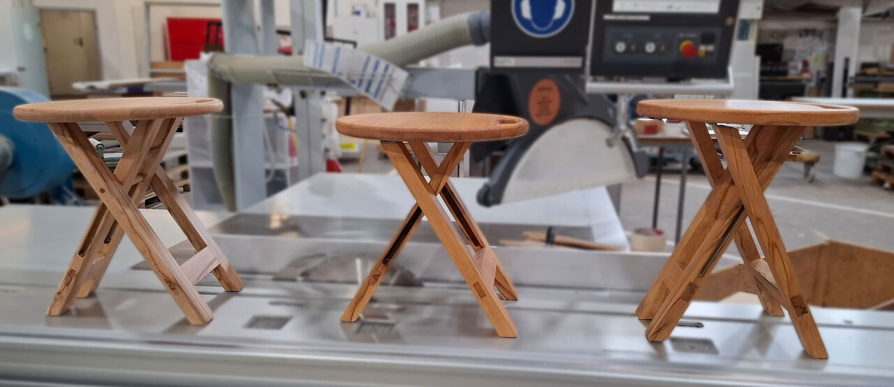 Tischlerhandwerk Projekt, Azubiprojekt Hocker, Eigenverantwortung