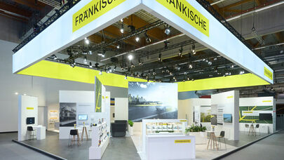 Messestand Fränkische Rohrwerke, Messe Light + Building Frankfurt, Messebau ISINGERMERZ