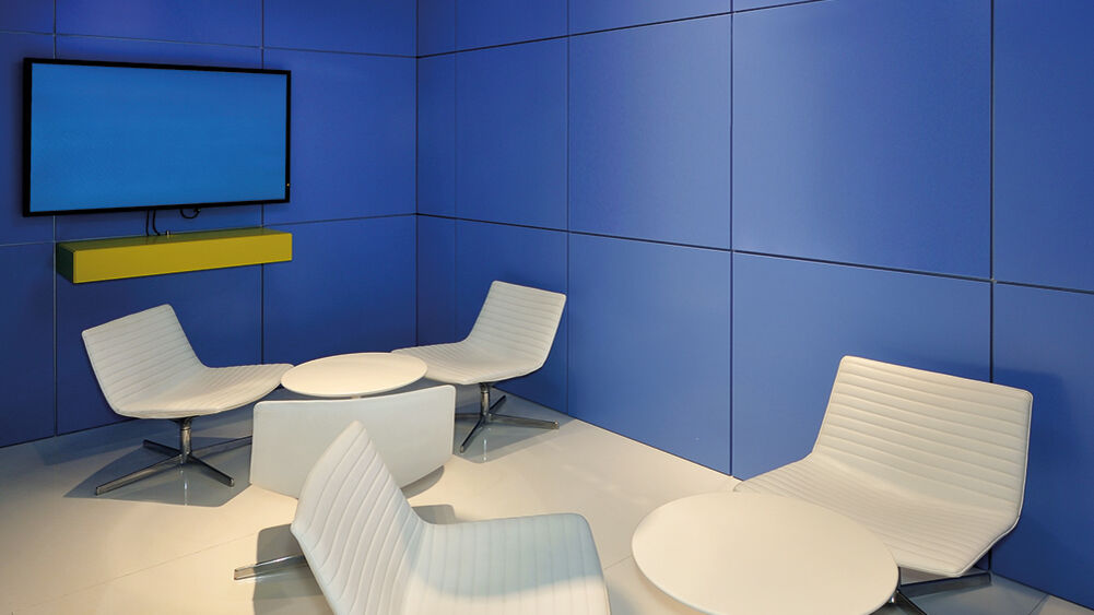 Trennwand Farbdesign