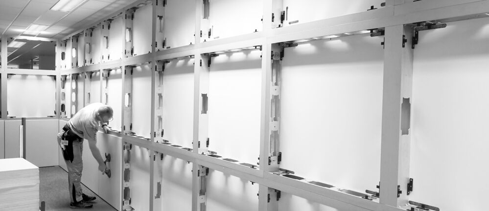 Trennwandmieten, temporäre Räume, Wiesbaden, Raumgestaltung, Trennwand, Isingermerz