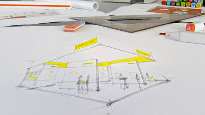 Fränkische Rohrwerke, Messestand, Konzept, Design, Isingermerz