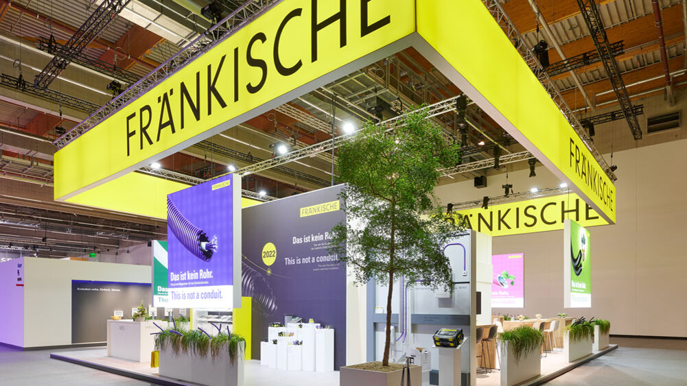 Messestand Fränkische Rohrwerke, Messe Light & Building, Frankfurt, Isingermerz, Messebau